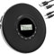 Greadio Tragbarer CD-Player Discman CD Spieler Anti-Skip Schutz 4 EQ-Sounds CD Player, TF-Karte/AUX-Ausgang Klein Musik Player, kompatibel mit CD-R, CD-RW und MP3 für Auto Zuhause (Schwarz)
