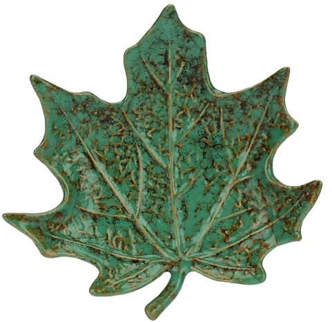 rituali domestici - Piatto foglia acero in gres, 15x15cm, profondità 3cm, collezione Sfogliami