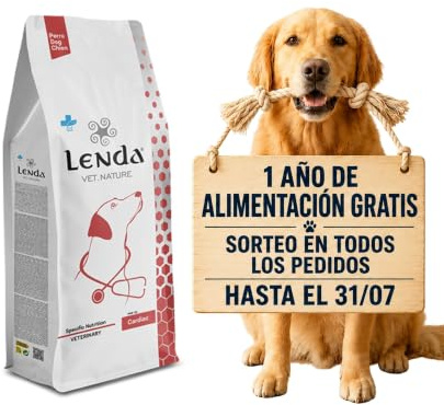 Lenda Vet Cardiac 2kg – Pienso Veterinario para Perros Adultos y Jovenes de Todas Las Razas – Formula Nutricional con Sodio Moderado, Probioticos y Omega 3 EPA DHA