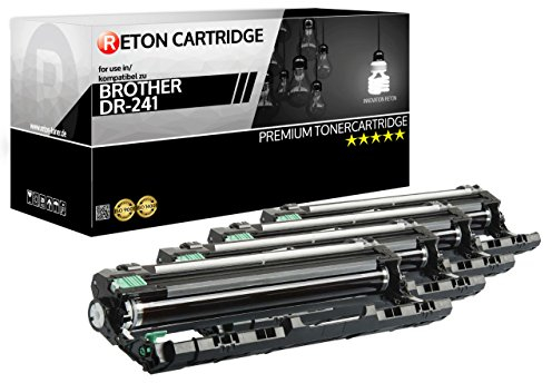 4 Reton Bildtrommel kompatibel zu Brother DR-241CL DR-241 für DCP-9020CDW, 9022CDW, HL-3140CW, 3142CW, 3150CDW, 3152CDW, 3170CDW, 3172CDW, MFC-9130CW, 9140CDN, 9330CDW, 9340CDW