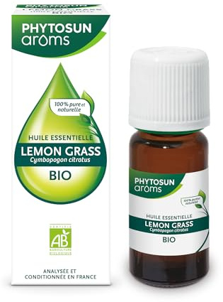 Phytosun Arôms - Huile Essentielle de Lemon Grass Bio - 100% Pure et Naturelle - 10 ml