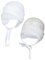 TupTam Baby Erstlingsmütze mit Ohrenklappen 2er Pack, Farbe: Kaninchen Grau/Weiß, Größe: 50-56