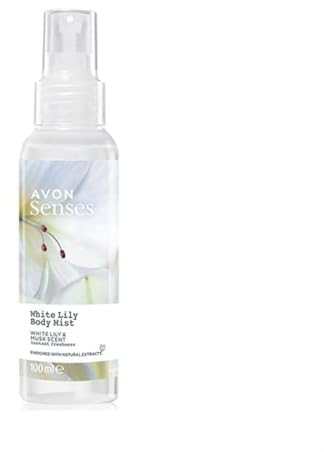 Avon Senses Body Mist (Körperspray) Duft: Weiße Lilie und Moschus, 100 ml