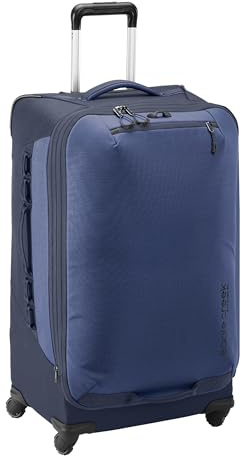 eagle creek Expanse 4-Wheel 30 Luggage – Durable Checked Spinner Suitcase with Expandable Capacity – Rugged Fabric, Lockable Zippers & Grab Handles – Travel-Ready – Pilot Blue