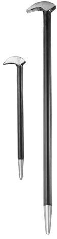 HARFINGTON Rolling Head Pry Bar 6 16 Length 0.3 0.6 Rod Dia Carbon Steel Lady-foot Leverage Bar Heel Line Up Pry Bars for Automotive Mechanics Aligning & Prying