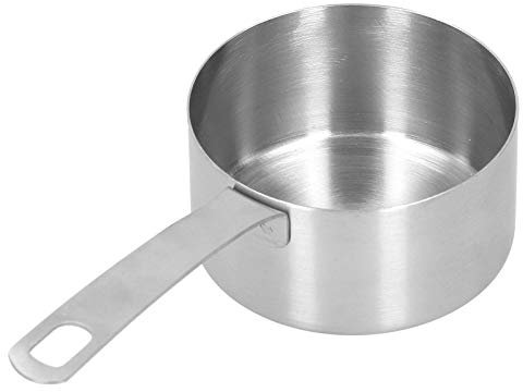 Qukaim Taza medidora de acero inoxidable 304 de acero inoxidable, cuchara medidora de 3/4 tazas con escala, accesorios de cocina duraderos, ideal para hornear y cocinar
