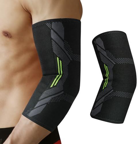 Pnrskter Fascia per arco Gomitiere Palestra, Tutore Gomito, Tutore Epicondilite Gomito, Dolore Alla Spalla Nel Golf, Artrite, Borsite, Allenamento, Sollevamento Pesi (S/M)