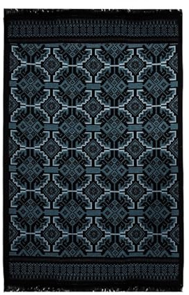 Bigghome Teppich, Kelim – 120 * 180 cm, Maschinenwaschbar, Orientalisch, Langlebig, Modernes Muster für Wohnzimmer, SA25AT, 31,5 x 59,06 Zoll, 3,21 lbs. Made in Türkiye