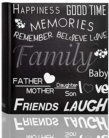 Family, Friends Travel/Holiday Destinations/Memory Photo/Picture Album with Memo Writing Area and Decorative Text Design Fit 200 4 x 6-inch / 10x15cm Photos by Arpan