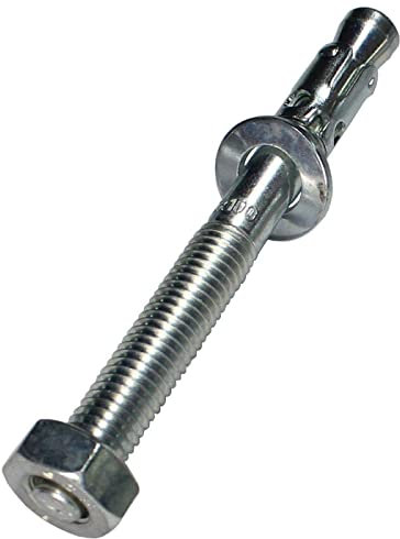 5x Lumonic Ancla de gran resistencia M10x100mm | Anclajes de cuña galvanizados de alta calidad | Montaje a presión, CARGA INMEDIATA | Anclaje de hormigón