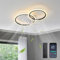 Depuley 2 Way Round Ceiling Fan with Light, App Remote Control Dimmable LED Ceiling Fan, Air Fresh Cooling Reversible Ceiling Fan Light for Bedroom, Living Room, Black