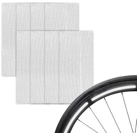 FortuneGlobe Reflekterande cykeldekal, cykelreflektor, reflekterande cykelradie, 27,5–28 tum och 29 tum cykeldekal - klistermärken för cykelfälgar