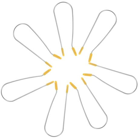 iplusmile 20 Pièces Pinces Pour Rouleaux Chauffants Pour Cheveux Courts Kit De Clips Métalliques Et Clips Pour Fil Métallique 2,54 Cm (20 Pcs) Jaune