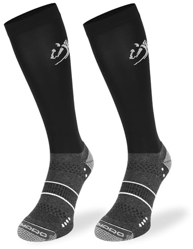COMODO TECHNICAL SOCKS - Chaussettes d'équitation - Chaussettes hautes - Chaussettes fines en microfibre - Noir, M (39-42), BLACK HORSES-17