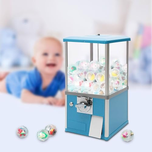 tuggummiautomat, Leksakskapsel, dispenser prismaskin, godisautomat for små godis, nötter, foder, röd(Blue)