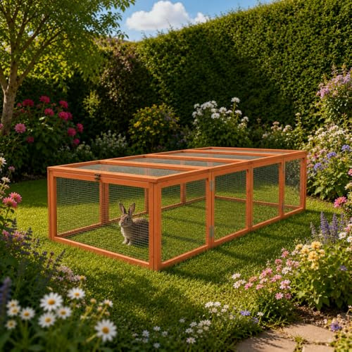 BUNNY BUSINESS Guinea Pig and Rabbit Run, 72-inch (6FT RUN RR2)