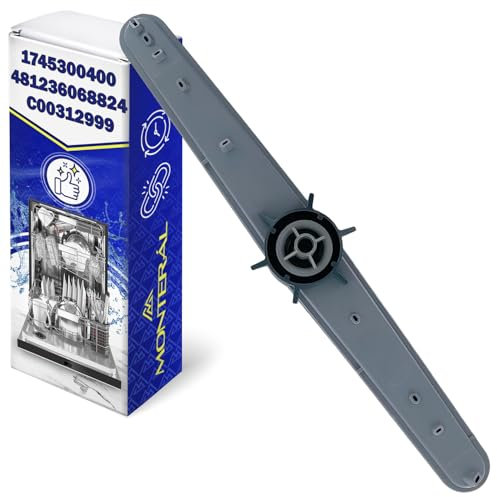 Oberer Sprüharm für Geschirrspüler Hat den Originalcode 1745300400 481236068824 C00312999 für Beko für Whirlpool für Indesit Spülmaschine - Garantie 10 Jahre - MONTERAL