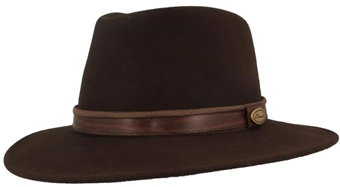 Bred rullbar utomhus filthatt trekkinghatt 100% ull hatt vattenavvisande vikbar läderuppsättning hattinlägg män och kvinnor