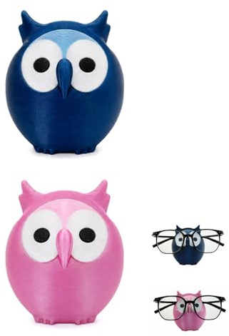 Cheewing 2 Pcs Glasses Holder Stand, 3D Printed Animal Sunglasses Stand