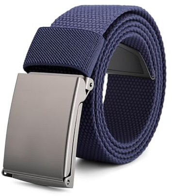 Secroma Ceinture Enfant Garçon - Ajustable Ceinture Cotton avec Boucle en Métal pour Adolescents Jeunes Garçons et Filles