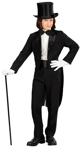 Widmann ? Children Tailcoat With Collar Boys, Black, 158 cm, vd-wdm96858