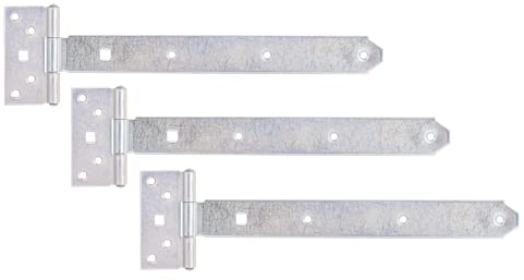 Alberts 310806 Kreuzgehänge | mit verpresstem Stift | galvanisch verzinkt, dickschichtpassiviert | Band 393,5 x 34 mm | Scharnier 92 x 44 mm | 3er Set