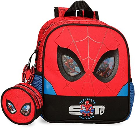 Marvel Spiderman Protector Red Nursery Backpack 23x25x10 cms Polyester 5,75L