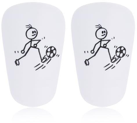 2stk Mini-Fußball-Schienbeinschoner, 10x6cm extra klein Fußball-Schienbeinschoner mit dynamischem Sportmuster Schienbeinschoner Schutzausrüstung für Jugendliche und Erwachsene für Kinder