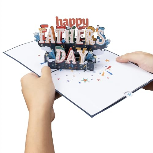Diese Klappkarten Tarjeta Dia del Padre Original - Postal para Dïa del Padre 3D 15 x 20 cm con Desplegable - Postal Felicitacion con Sobre