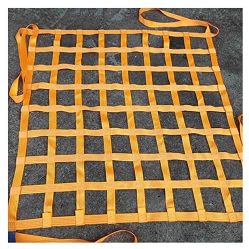 ZNBLSD Shelf Bungee Cargo Net, Heavy Motorcycle Bungee Cargo Net, Flat Polyester Cargo Lifting Bag, Cargo Hoist Net, Cargo Net Hoist, Trailer Net (Size : 1x1m/load:500kg)