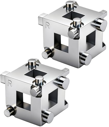 RXALASKA Cube Brake Caliper Compression Tool, Rear Disc Brake Piston Tool Brake Caliper Cube Accessory for 3/8 Square Drive Fits Vehicle Rear Disc Brakes (2PCS)
