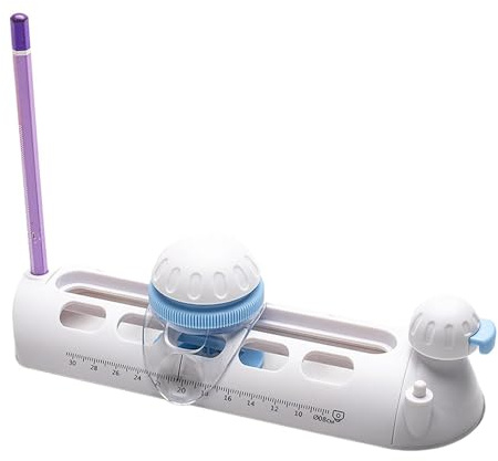 kesurpae Coupe-Cercles Rotatif Compact, Outil de Bricolage à diamètre réglable. Longueur Ajustable. Coupe des Cercles de 8 à 30 cm diamètre. Boîte avec