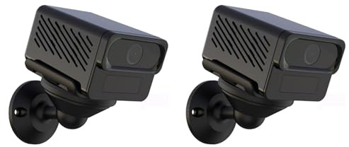Frewurwer 2X Cámara de Vigilancia Tuya 2K WiFi 2.4G y 5G, Batería Incorporada, Detección de Movimiento PIR, Visión, Audio Bidireccional