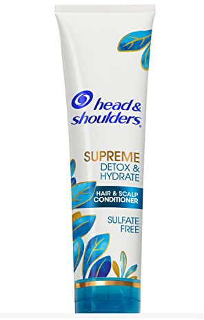 Head & Shoulders Supreme Detox & Hydrate Hair & Scalp Conditioner, Coconut, 9.4 Fl Oz