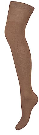 MILENA Chaussettes hautes au-dessus du genou pour femme - Bas polyvalents, confortables et à la mode pour réchauffer vos jambes usage quotidien, le travail, le cosplay et le sport, Carmel