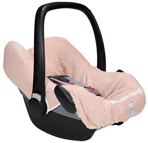 Koeka Babyschalenbezug - Schonbezug Für Babyschale - Antwerp - Waffelstoff Aus Baumwolle - Abwaschbar - Rosa - Einheitsgröße