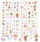 Yeomju 8 Unidades de 220 Pegatinas para Álbum de Fotos de Bebé y Niños, Calendario, Álbum de Recortes, Decoración de Fiesta