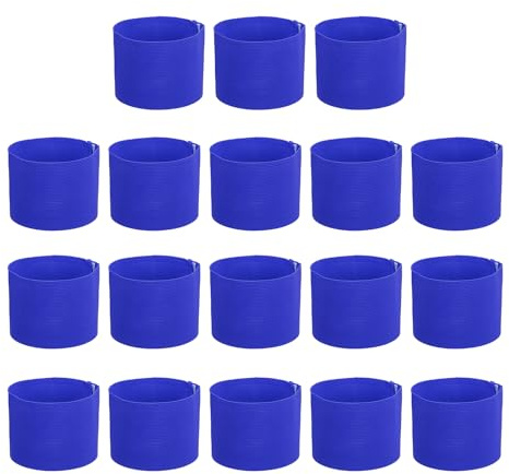 PATIKIL Soccer Captain Armband, 18 Pcs Captain Arm Bands for Soccer Elastic Captain Arm Band Sports Captain Armbands for Youth Adult Football Team Training Dark Blue