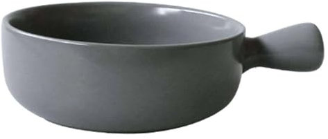Lasagneskål Stor djup, keramisk enfärgad gryta, lasagneform med handtag, pastaform for ugn, non-stick porslinsbakform, mikrovågssäker(Grey)