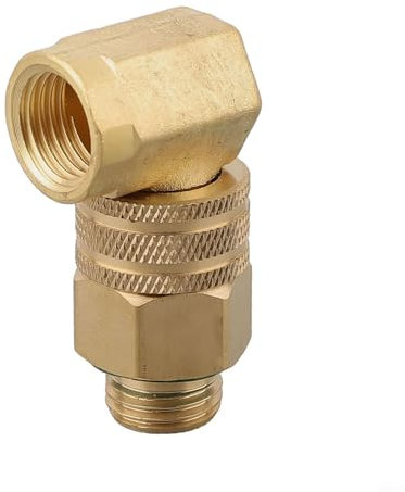 Raccord articulé pivotant à 90 degrés pour machine à tubes médicaux Construction en cuivre (filetage femelle)