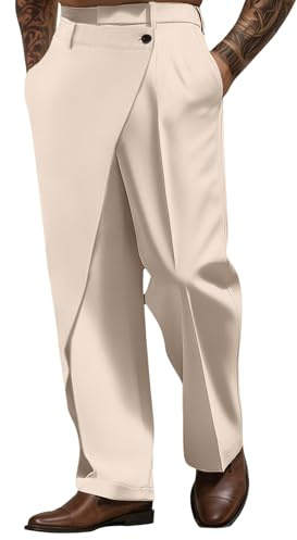 RUMAOZIA Pantalon de costume pour homme avec plis à la taille dans le style des années 50 pour hommes. Parfait pour le boogie, la danse rockabilly - tenues vintage. Idéal pour la danse de société