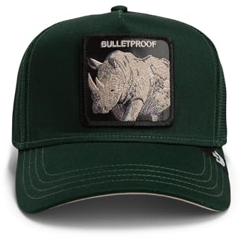 Goorin Bros. Trucker Cap The Bulletproof Rhino Forest Grün, Size:OneSize