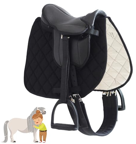 My Sweet Pony® Kinder Shettysattel-Set Sunny | für Pony Shetty und Holzpferd | Alles enthalten | Komplett-Set | Ideal für erste Reitversuche