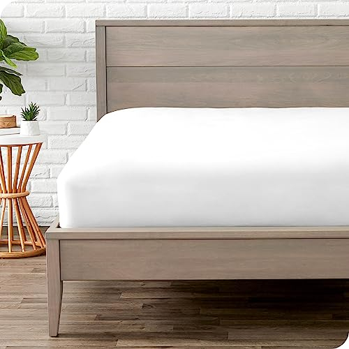 Bare Home - Spannbettlaken 90 x 200 cm - Doppelt gebürstete Polyester-Mikrofaser - 30 cm Tiefe Tasche - Oeko-TEX Standard 100, 90 x 200, Weiß