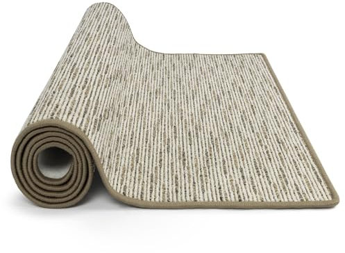 KARAT Alfombra de pasillo Geneva a medida, se vende por metros, pasillo, cocina, pasillo y salón (80 x 400 cm, beige)