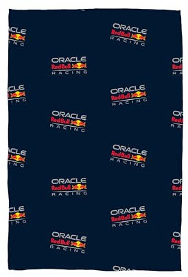 Oracle Red Bull Racing Officially Licensed Fleece Blanket | Formula One Design Super Soft Warm Throw | Perfect For Teen Bedrooms, Camping & Sleepovers | Size 100 x 150cm | Navy