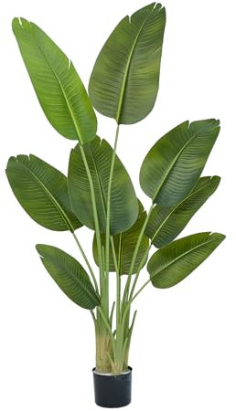 MYELLU Künstlicher Paradiesvogel Kunstpflanze Dekoration - 150 cm Hoher Künstlicher Baum für Heimdekoration Künstliches Paradiesvogel für Eckdekoration Wohnzimmer Schlafzimmer Büro Live Streams