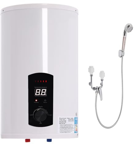 VonVVer Warmwasserboiler 50L - Elektrischer Warmwasserbereiter für Küche 2000W Vertikal Warmwasserspeicher 0.7MPa 25-75°C Temperatur einstellbar (50L)