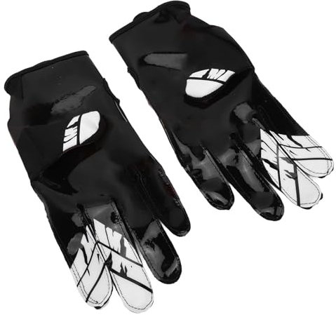 Luocute Baseball-Schlaghandschuhe mit Silikongriff, Fußballhandschuhe für den Sport, Hergestellt aus Polyurethanfaser und Silikongewebe, Atmungsaktiv und Schweißtreibend, (L)