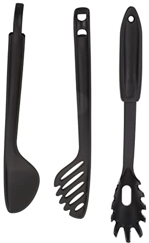 DINHEAROM Pinzas Para Pasta y Espaguetis De Nailon Resistentes Al Calor, Set Multifunción De 2 Piezas, Pinzas Ergonómicas Para Alimentos Reutilizables, Utensilios Prácticos Para Cocina Doméstica